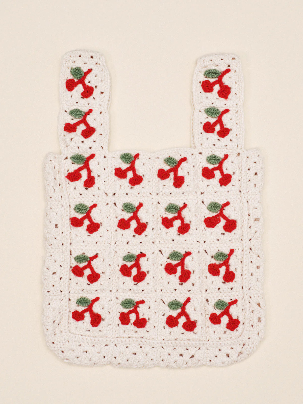 Cherries Crochet Shopper Bag