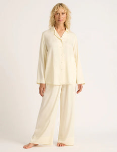 Vegan Silk Wide Leg Sleep Pant