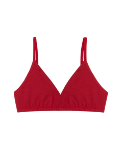 Mineral Triangle Bra In Red