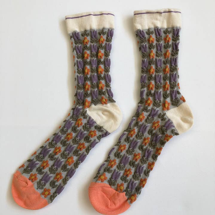 Tulip Garden Socks