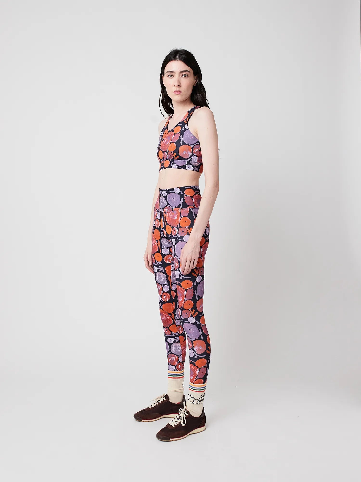 Dahlia Pattern Sporty Top