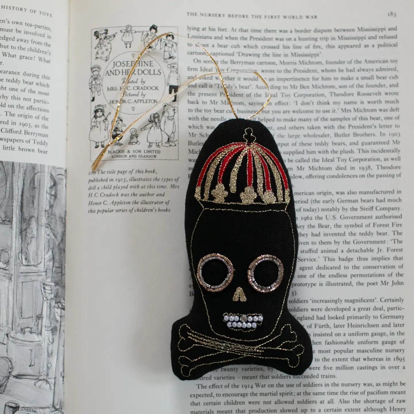 Beanie Skull Ornament
