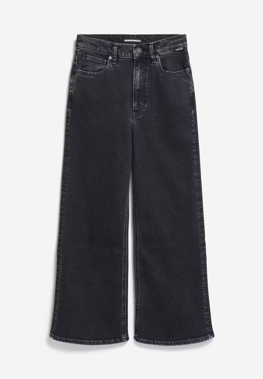 Murliaa Cropped Denim In Ebony Black