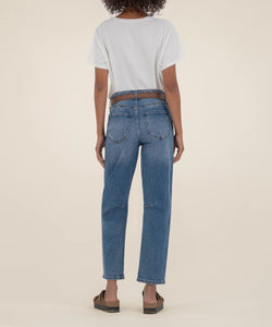Ashley High Rise Mid Wash Slouchy Barrel Jeans