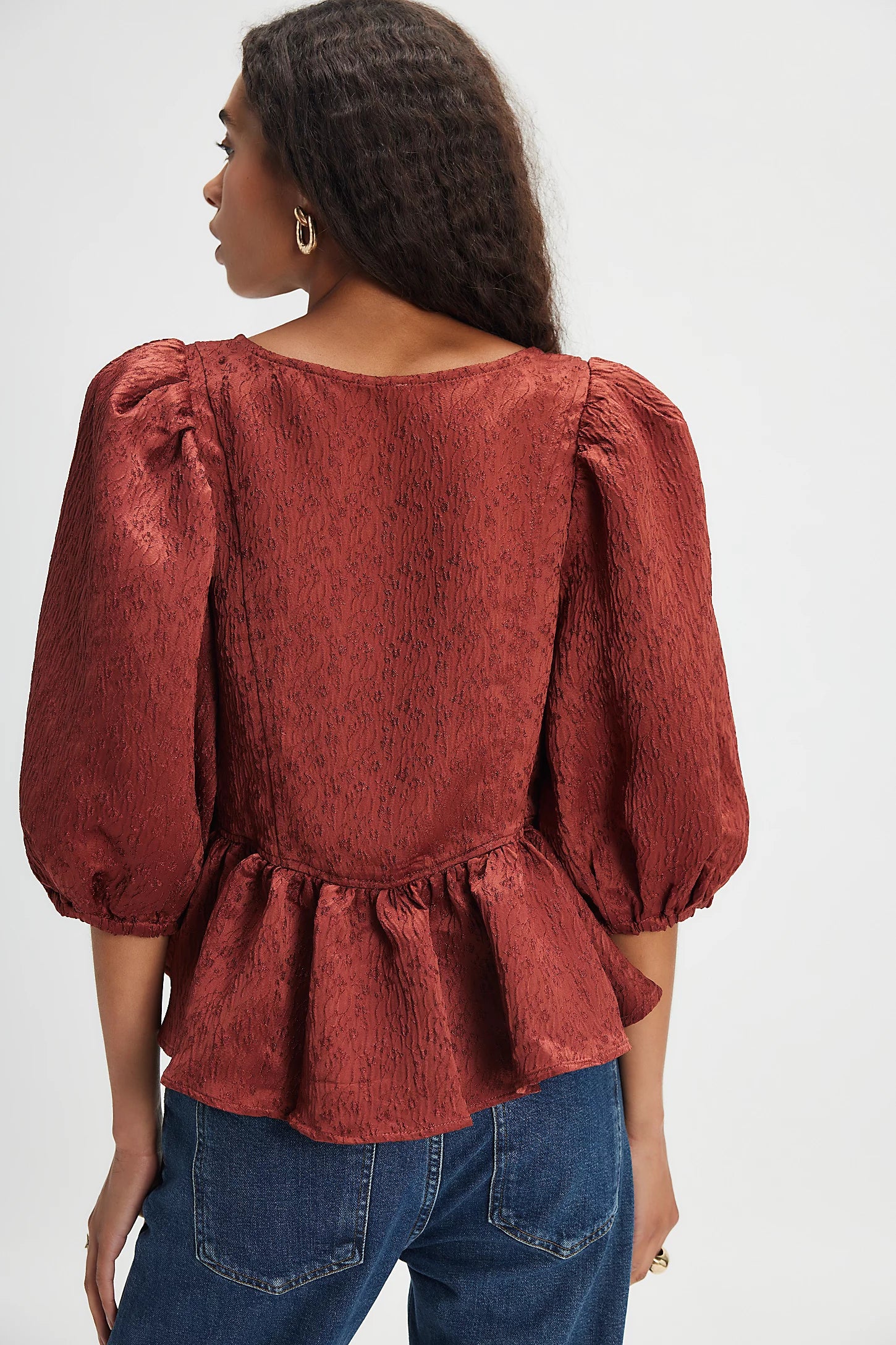 Pamela Bow Top In Spiced Rum