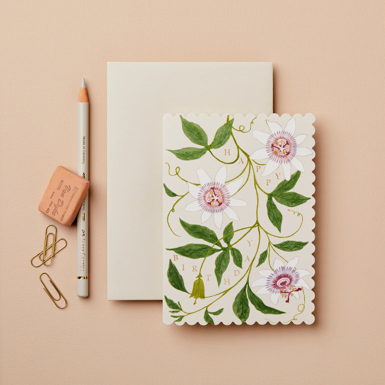 Passionflower ‘Happy Birthday’ Card