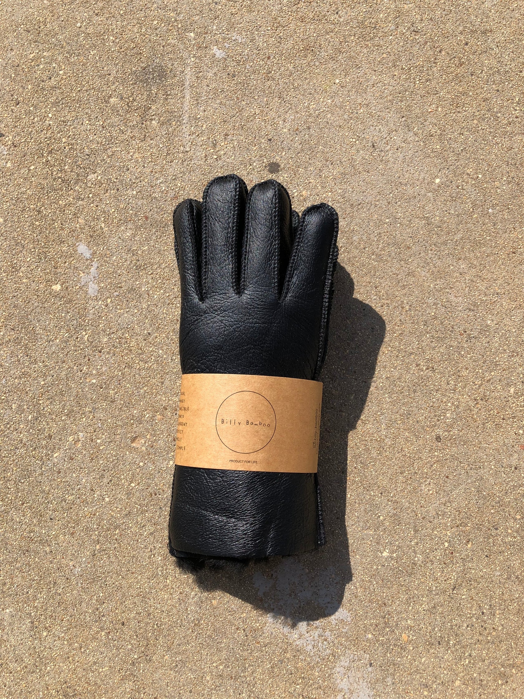 Leather Shearling Gloves