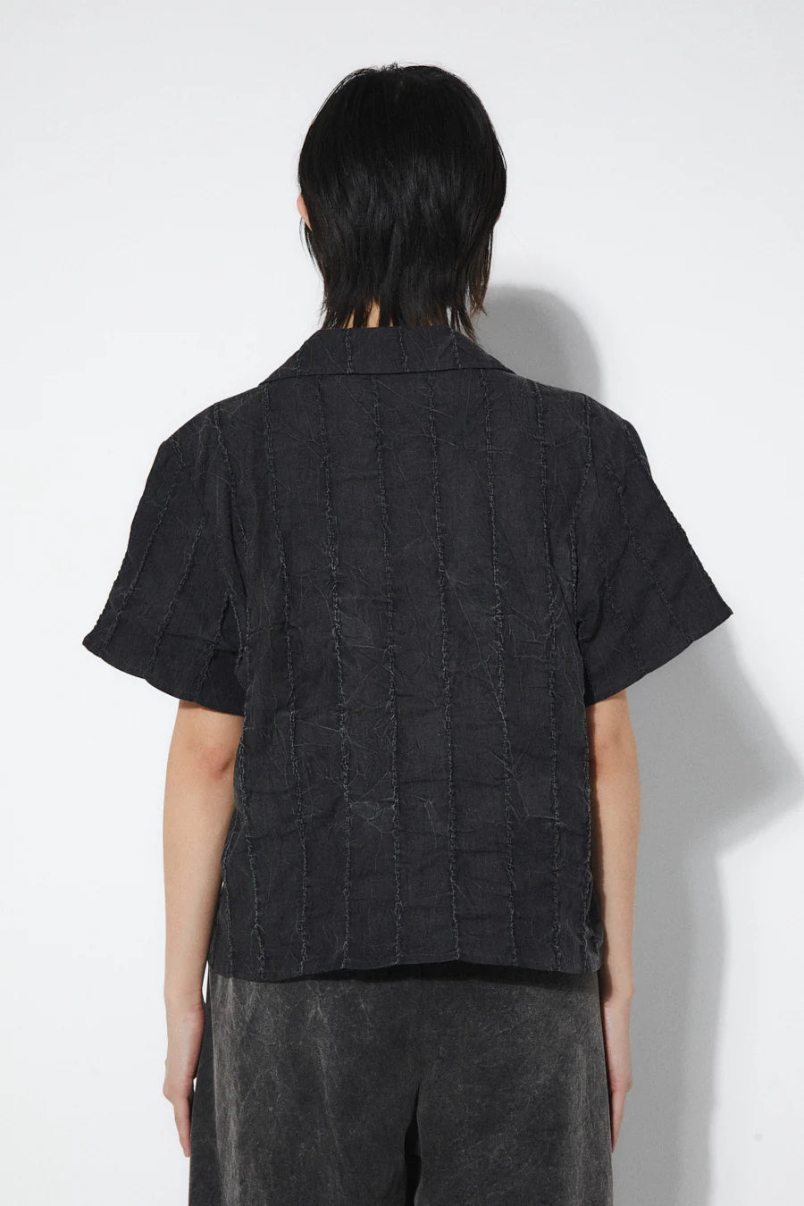 Doreen Tie Top In Vintage Black