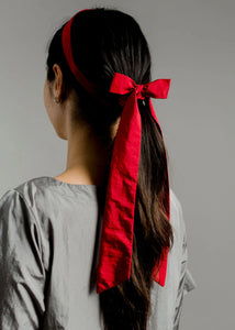 Helena Headband In Tango Taffeta