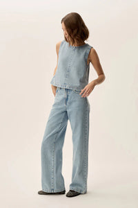 Louzou Denim Top