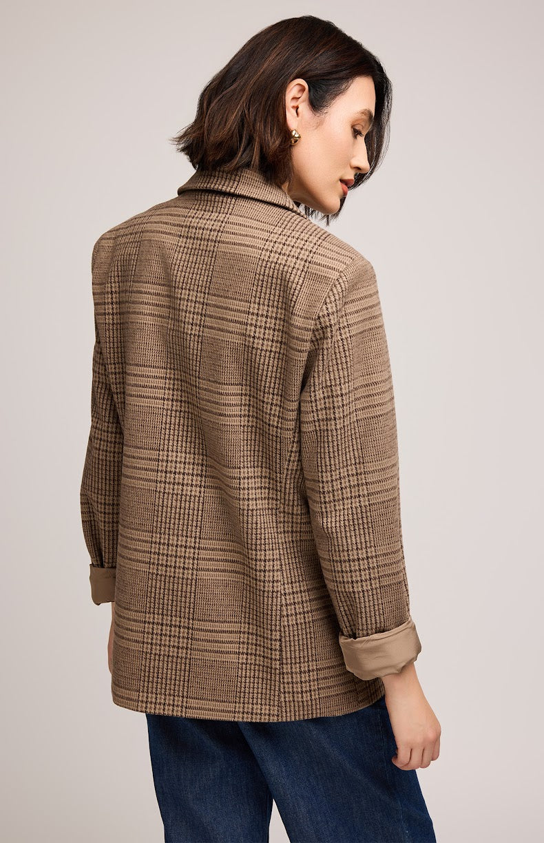Sapphira Blazer In Chocolate Glencheck