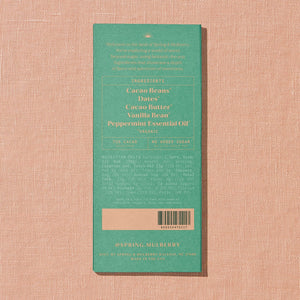 Spring & Mulberry Mint Leaf Chocolate Bar