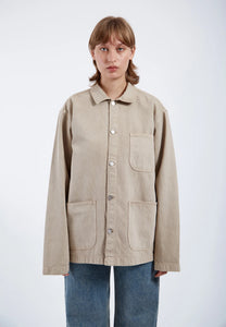 Devon Worker Jacket In Greige