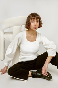 Blair Top In White