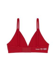 Mineral Triangle Bra In Red