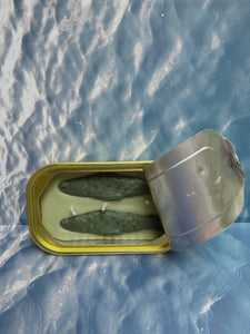 Tinned Fish Candle In Green Tea & Lemongrass