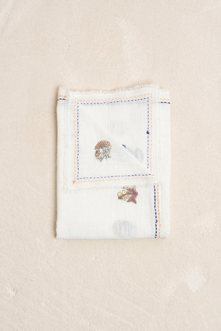 Embroidered Magic Floral Scarf