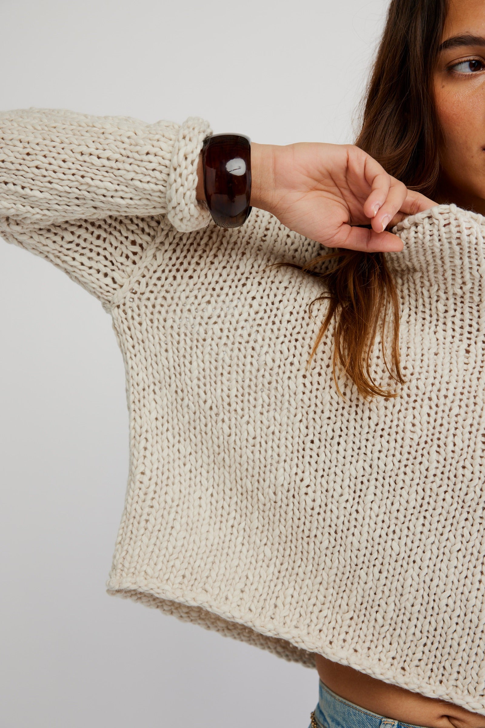 Opal Rollneck Sweater In Tea