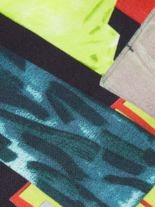 Midi Slip Dress In Art Department Collage