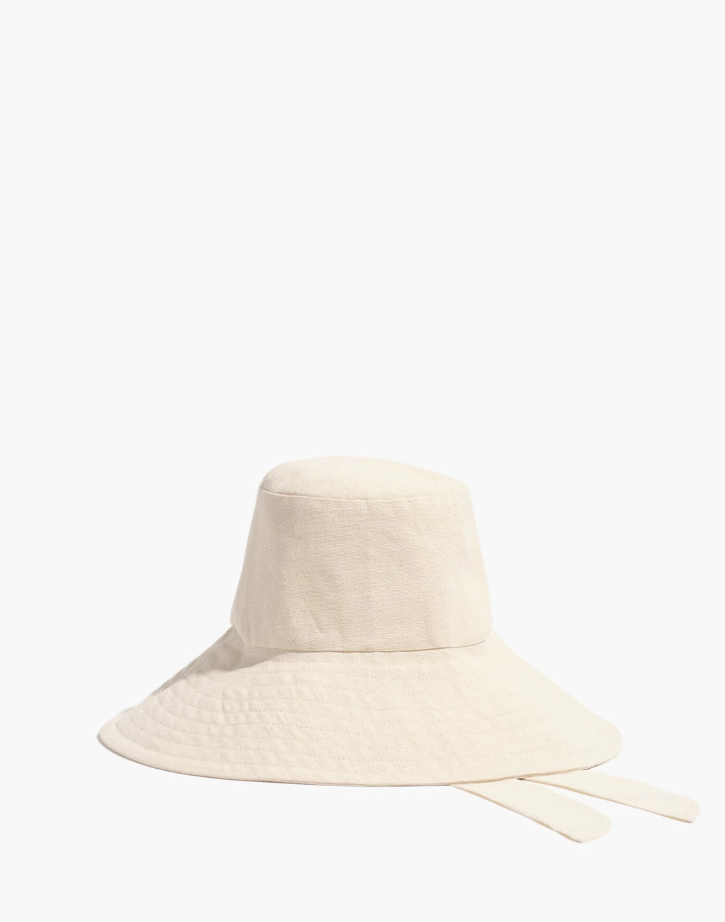 Canvas Hat With Tie