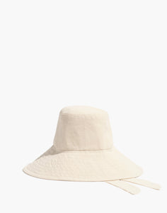 Canvas Hat With Tie