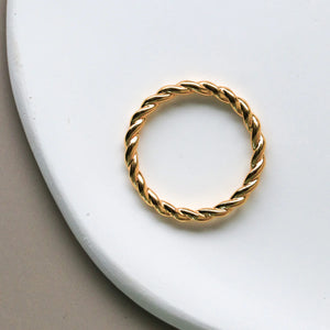 Twisted Ring In Gold