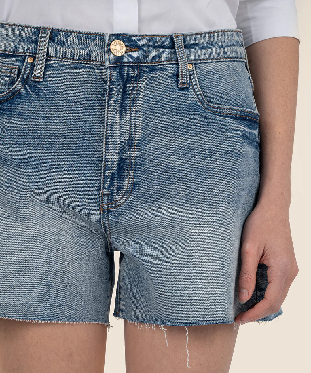 Taylor High Rise Denim Shorts