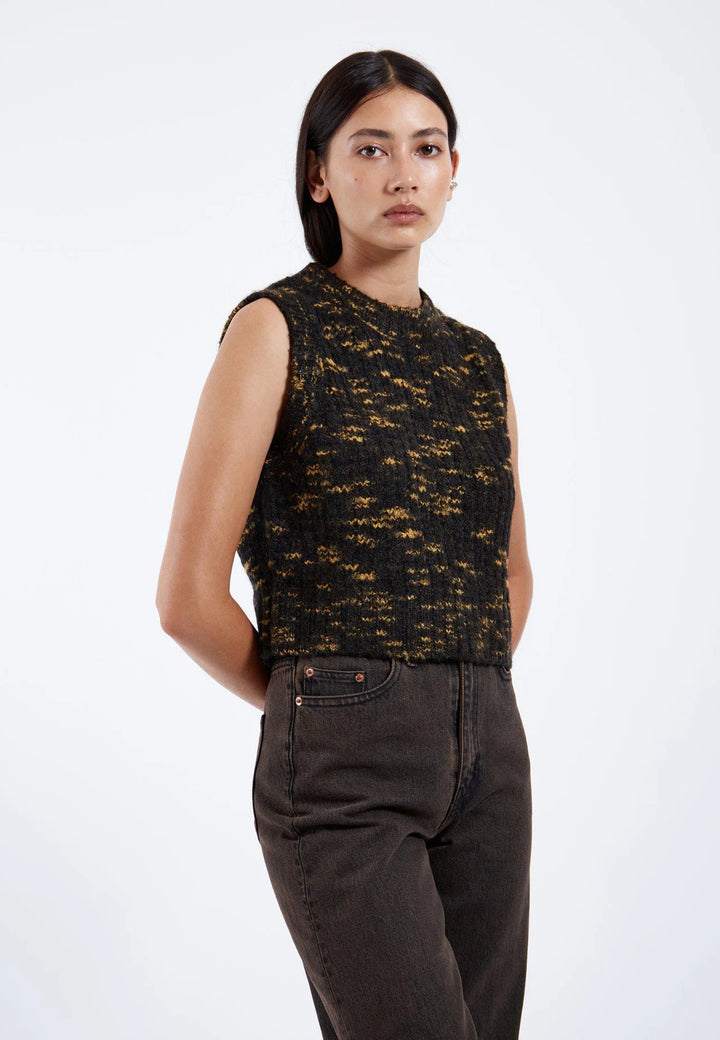 Mina Vest In Space Black