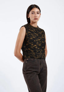 Mina Vest In Space Black