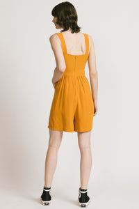 Amalfi Romper In Saffron