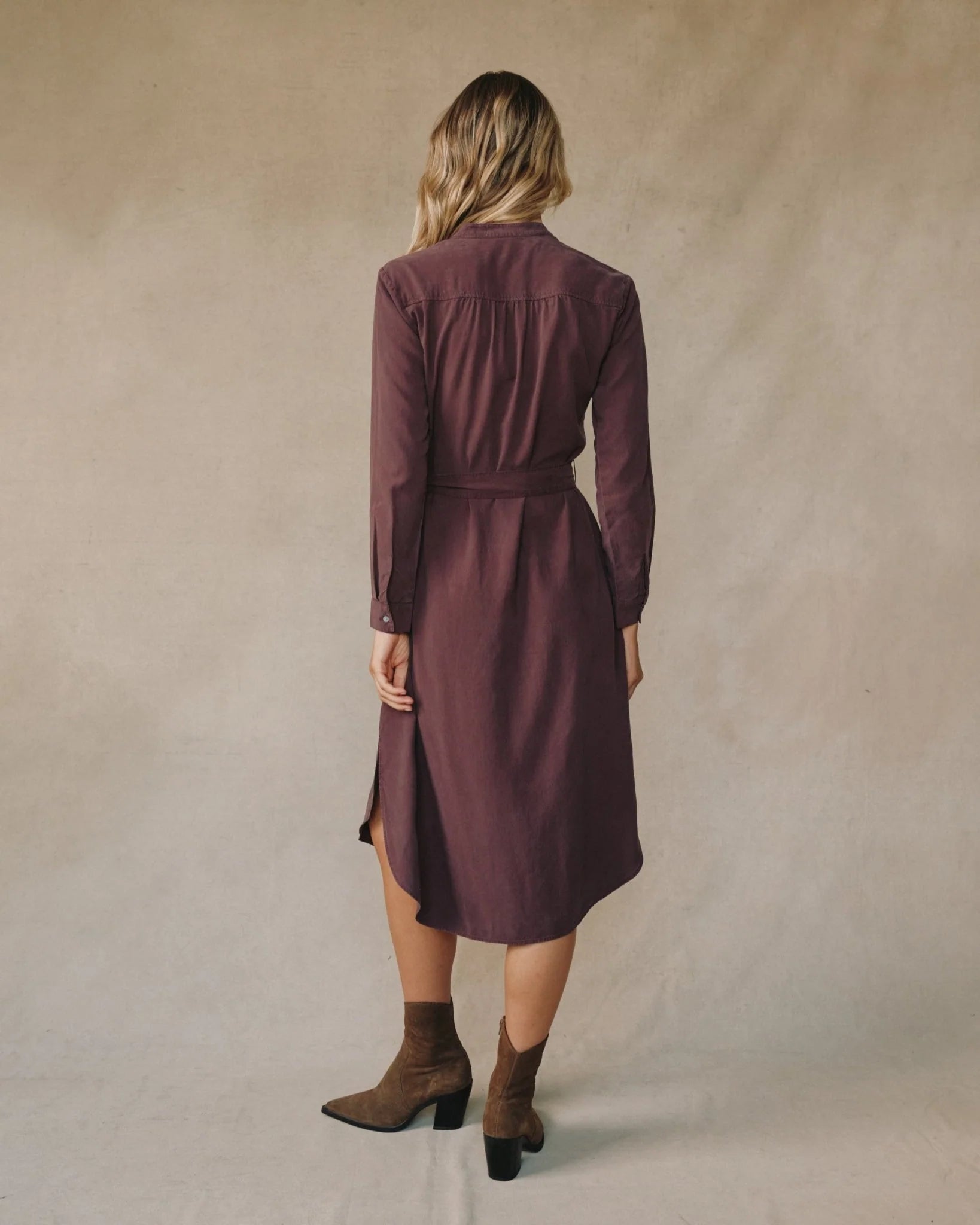 Pinot Noir Maxi Shirt Dress