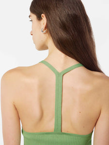 Rib Racer Knit Tank In Pistachio