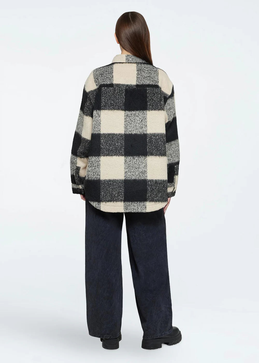 Siggas Jacket In Cream & Black Check