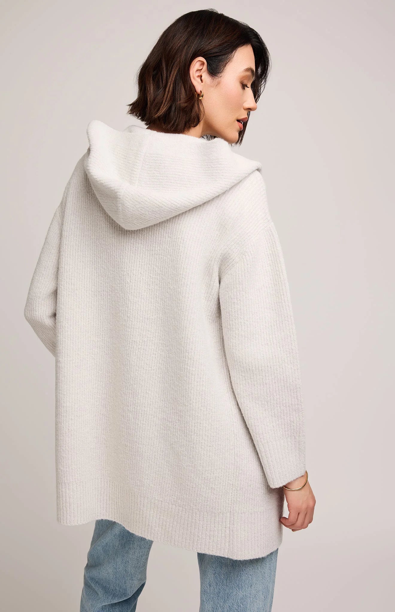 Ilana Cardigan In Heather Birch