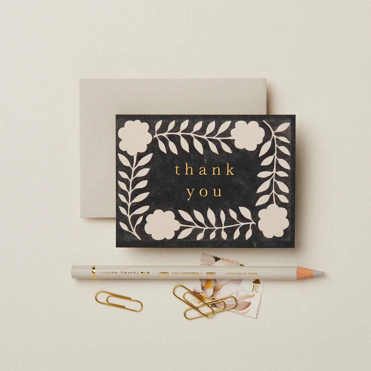 Ink Flora Thank You Mini Card