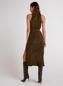 Tank Slip Dress In Autumn Olive