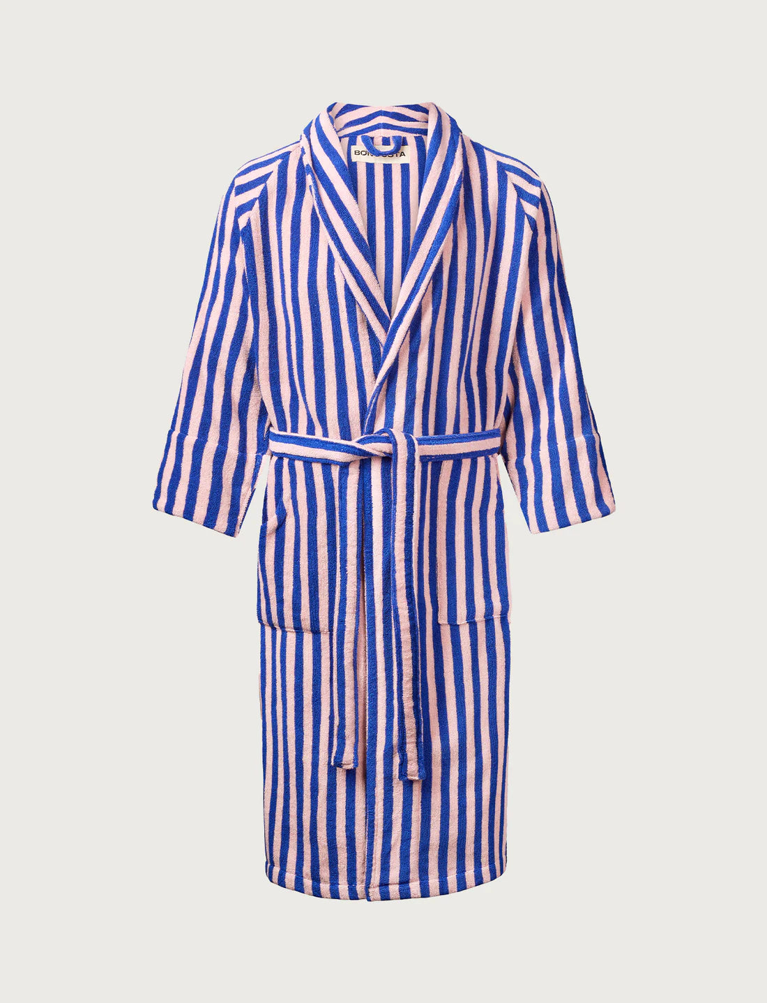 Naram Bathrobe In Dazzling Blue & Rose