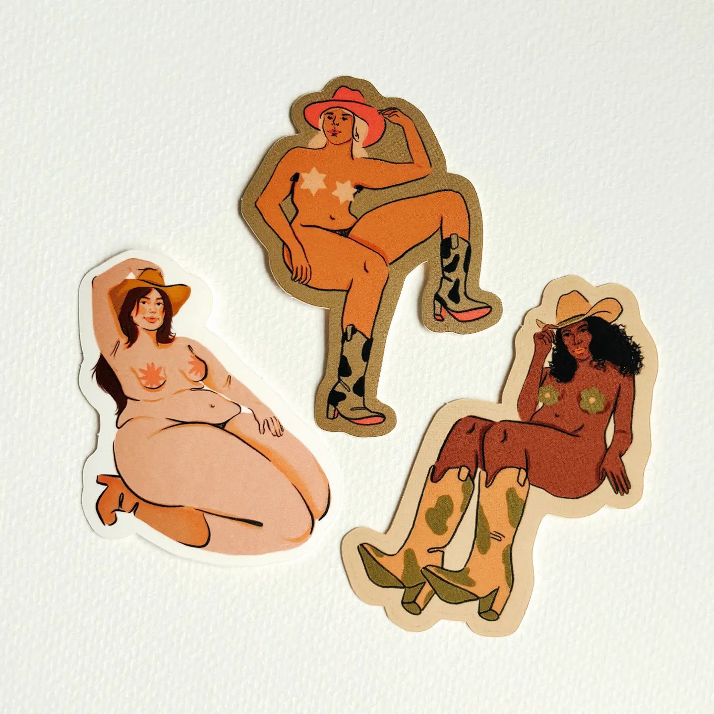 Cowgirl Stickers