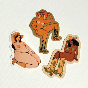 Cowgirl Stickers