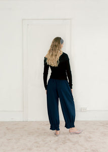 Bloome Pants In Navy Dimple