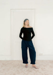 Bloome Pants In Navy Dimple