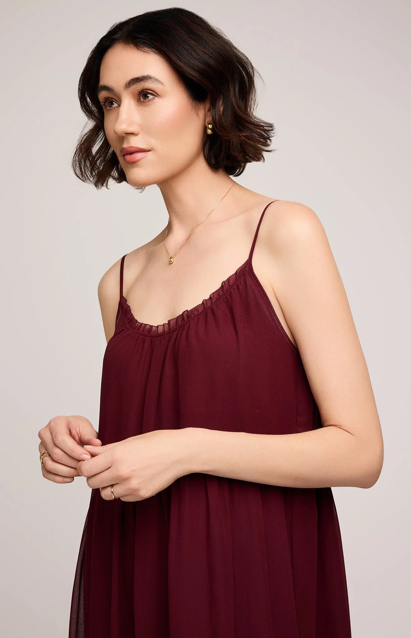 Hollis Dress In Merlot