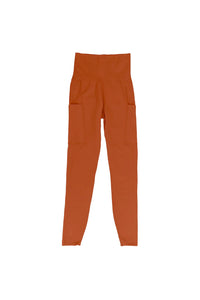 Orosi Mid Rise Pocket Leggings In Rooibos Tea