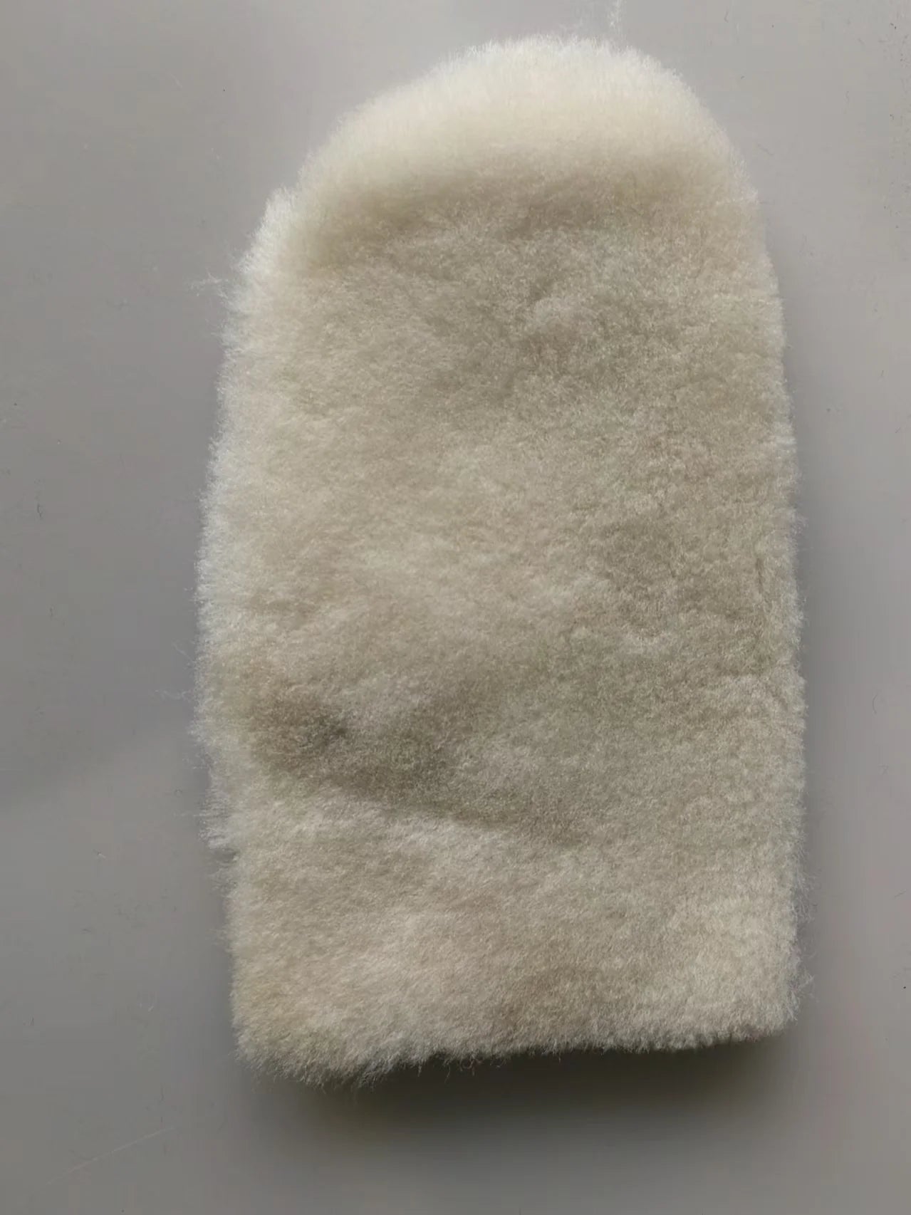 Shearling White Stitch Mittens