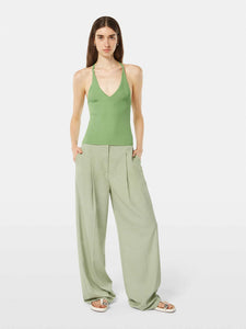 Rib Racer Knit Tank In Pistachio