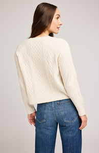 Aspen Pullover Sweater In Cream