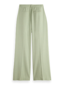 Rose High Rise Wide Leg Trousers In Pistachio