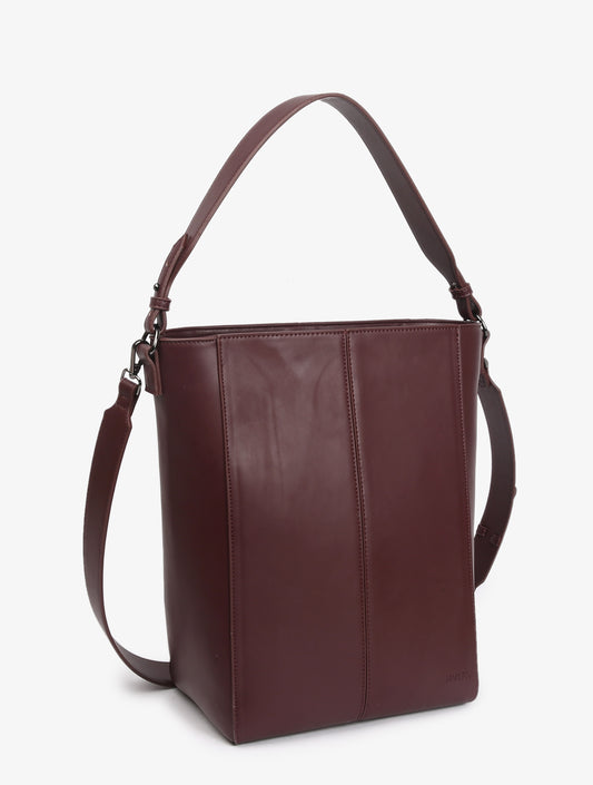 Casset Soft Structure Tote In Midnight Plum