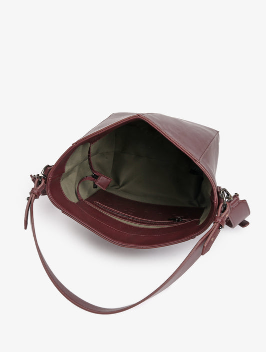 Casset Soft Structure Tote In Midnight Plum