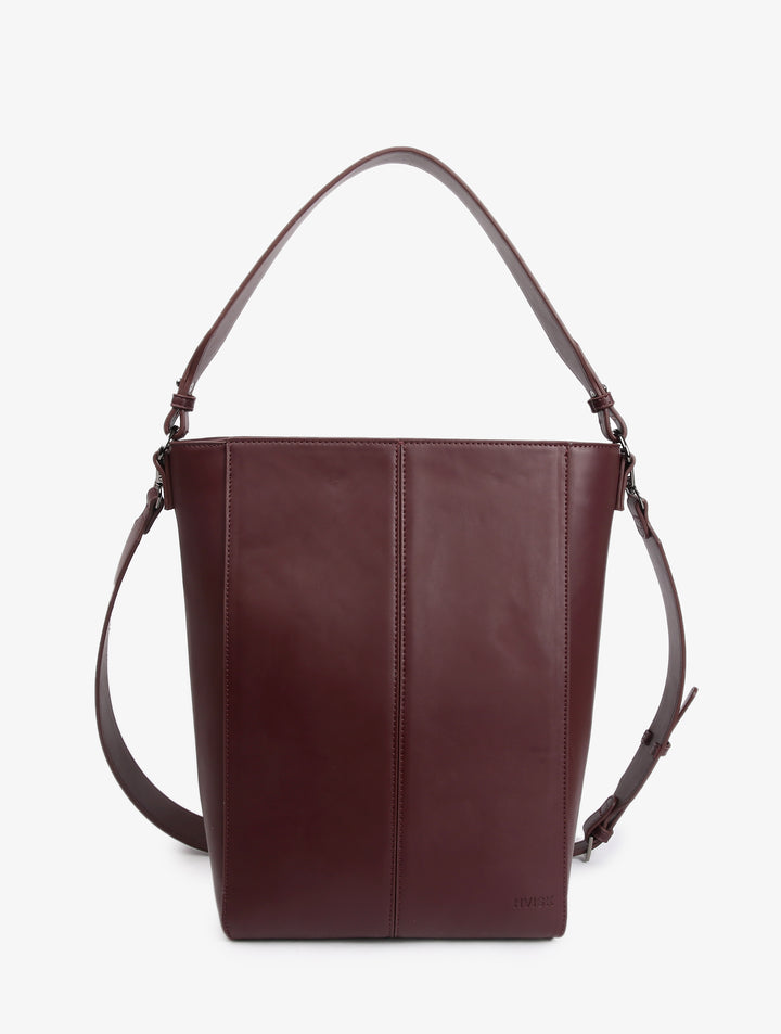 Casset Soft Structure Tote In Midnight Plum